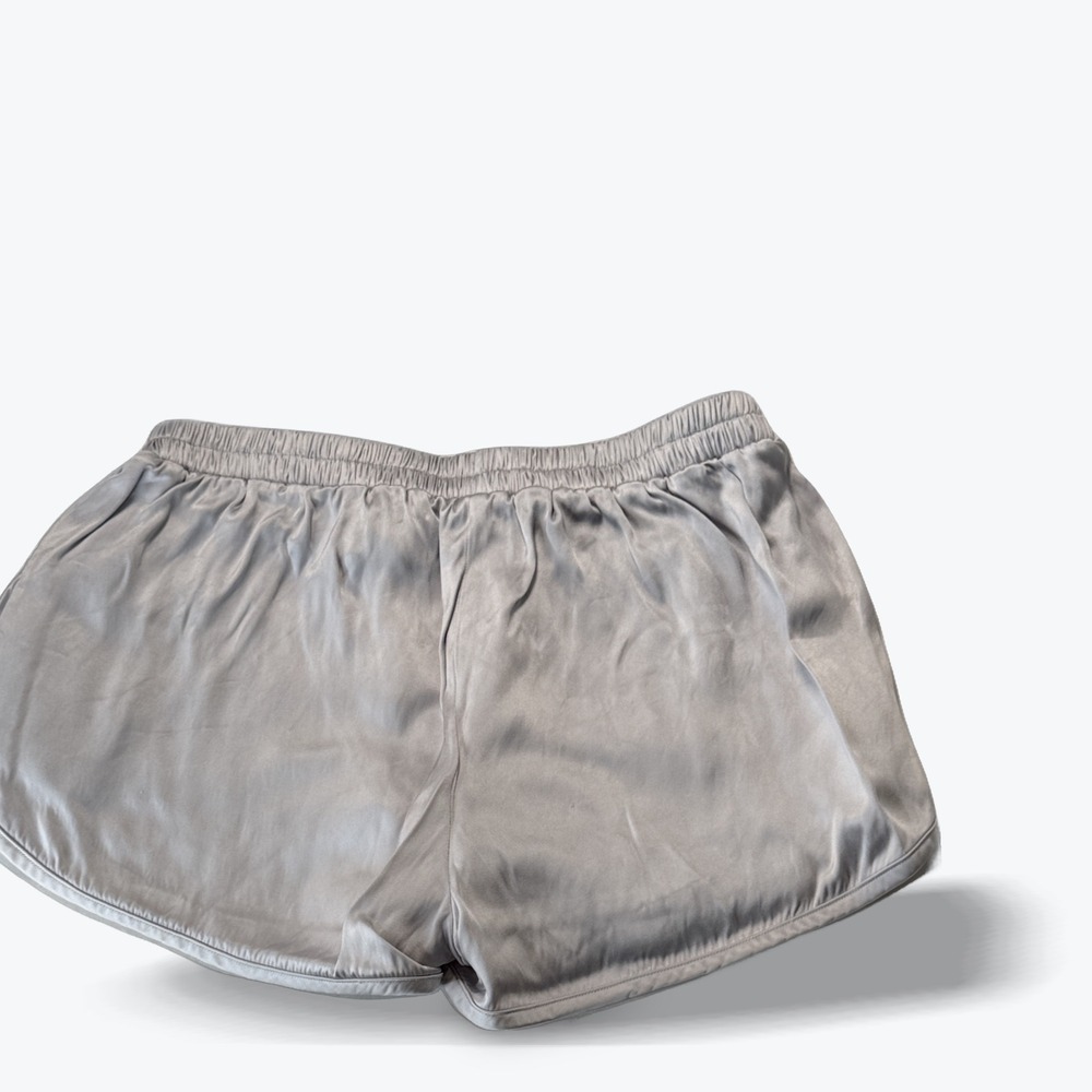 Christopher Esber Palladium Shorts Silver Boxer Dolphin Silk Trim AU 10 US 6 - Picture 2 of 8